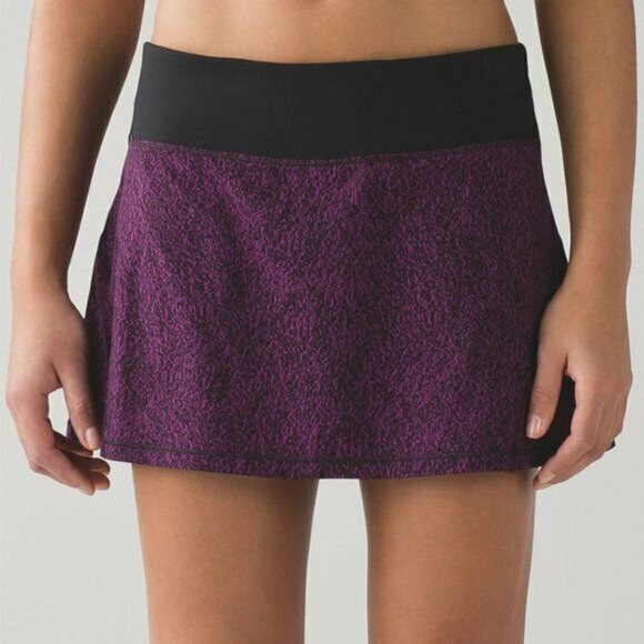 Lululemon Circuit Breaker Preppy Skort Circuit Aurora Black 4 tall - Picture 4 of 8
